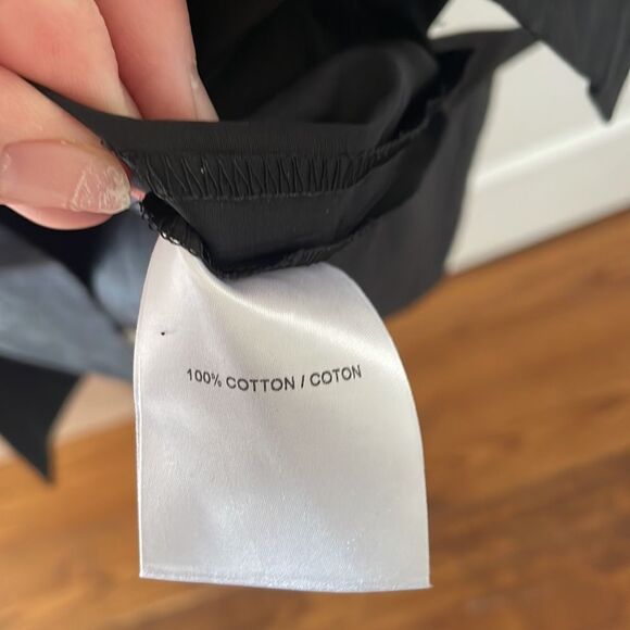 🇨🇦🎀 Judith & Charles black v neck sheath dress 3/4 sleeves 2 - Picture 8 of 16